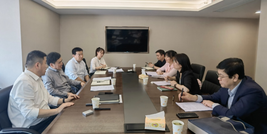公司與經(jīng)開區(qū)管委會財政局、經(jīng)開渭發(fā)集團(tuán)座談
